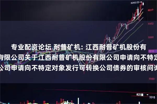 专业配资论坛 耐普矿机: 江西耐普矿机股份有限公司与国金证券股份有限公司关于江西耐普矿机股份有限公司申请向不特定对象发行可转换公司债券的审核问询函之回复