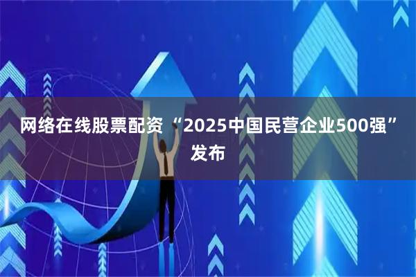 网络在线股票配资 “2025中国民营企业500强”发布