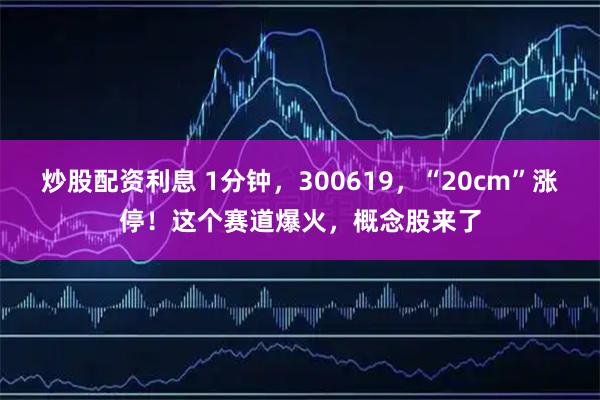炒股配资利息 1分钟，300619，“20cm”涨停！这个赛道爆火，概念股来了